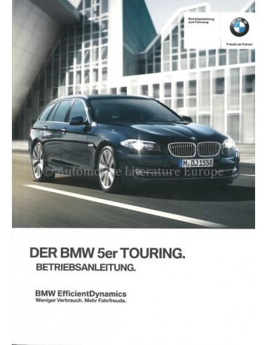 2012 BMW 5 SERIE TOURING INSTRUCTIEBOEKJE DUITS