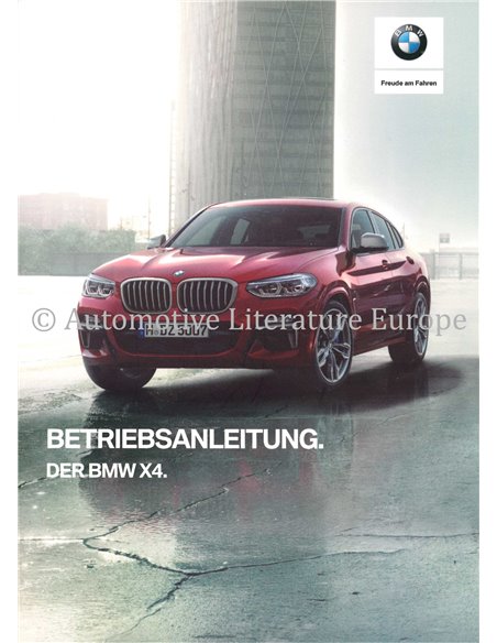 2018 BMW X4 OWNERS MANUAL HANDBOOK GERMAN