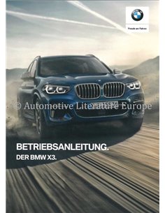 2019 BMW X3 INSTRUCTIEBOEKJE DUITS