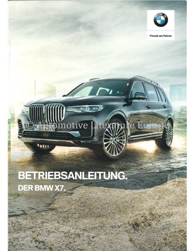 2019 BMW X7 INSTRUCTIEBOEKJE DUITS