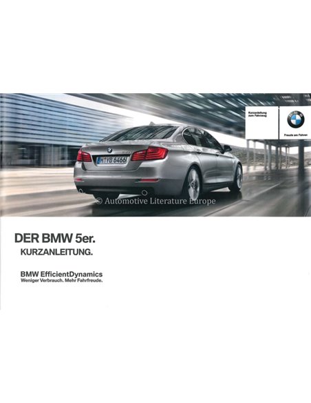 2015 BMW 5 SERIE VERKORT INSTRUCTIEBOEKJE DUITS