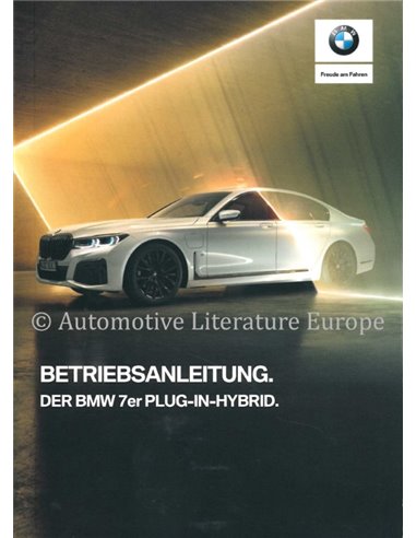 2019 BMW  7er PLUG-IN-HYBRID BETRIEBSANLEITUNG DEUTSCH