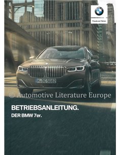 2019 BMW  7er BETRIEBSANLEITUNG DEUTSCH
