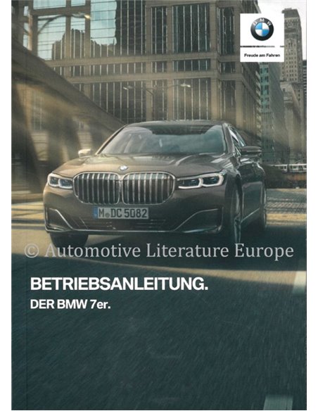 2019 BMW 7 SERIE INSTRUCTIEBOEKJE DUITS