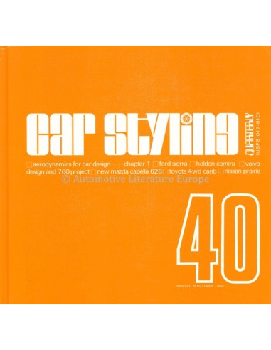 1982 CAR STYLING 40-QUATERLY -...