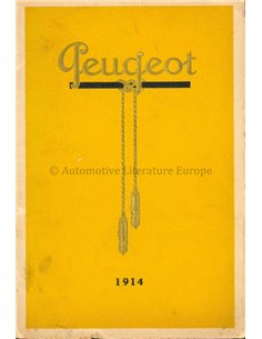1914 PEUGEOT PROGRAMMA BROCHURE FRANS