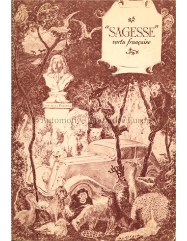 1935 PEUGEOT PROGRAMMA BROCHURE FRANS