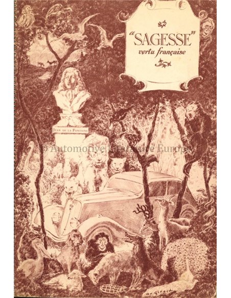 1935 PEUGEOT PROGRAMMA BROCHURE FRANS