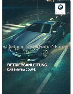 2018 BMW 8 SERIES COUPE HARDCOVER PROSPEKT DEUTSCH
