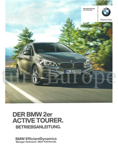 2016 BMW 2 SERIES ACTIVE TOURER F45 OWNERS MANUAL DUTCH