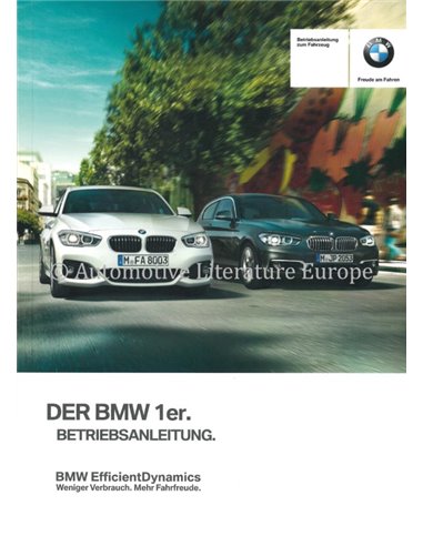 2016 BMW 1ER BETRIEBSANLEITUNG DEUTSCH