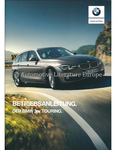 2018 BMW 3 SERIES TOURING OWNERS MANUAL GERMAN