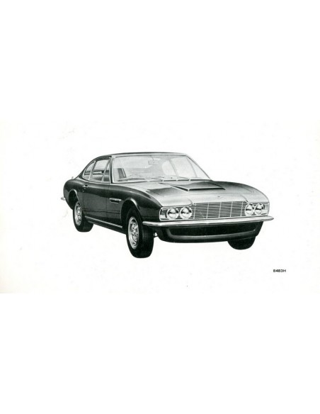 1971 ASTON MARTIN DBS V8 INSTRUCTIEBOEKJE ENGELS