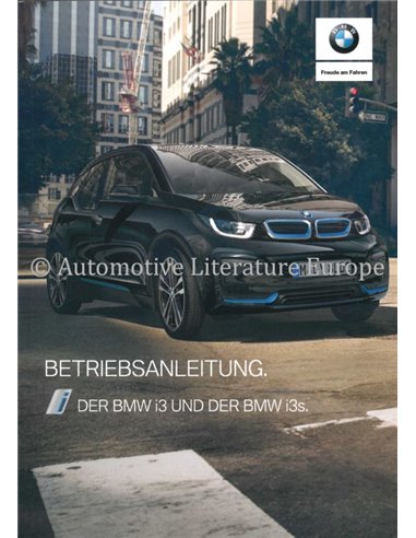 2018 BMW I3 OWNERS MANUAL GERMAN