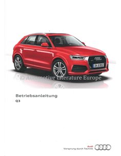 2016 AUDI Q3 OWNER'S MANUAL GERMAN