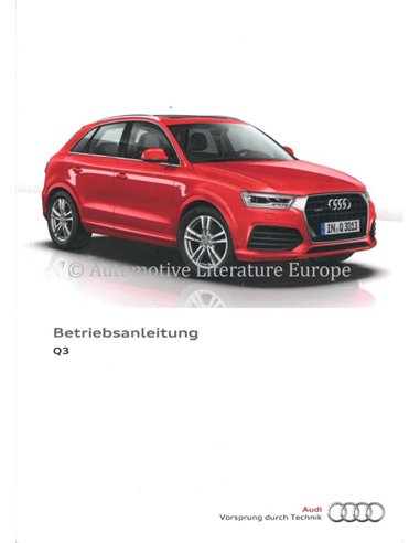 2016 AUDI Q3 OWNER'S MANUAL GERMAN