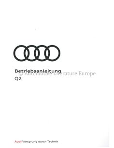 2018 AUDI Q3 BETRIEBSANLEITUNG DEUTSCH