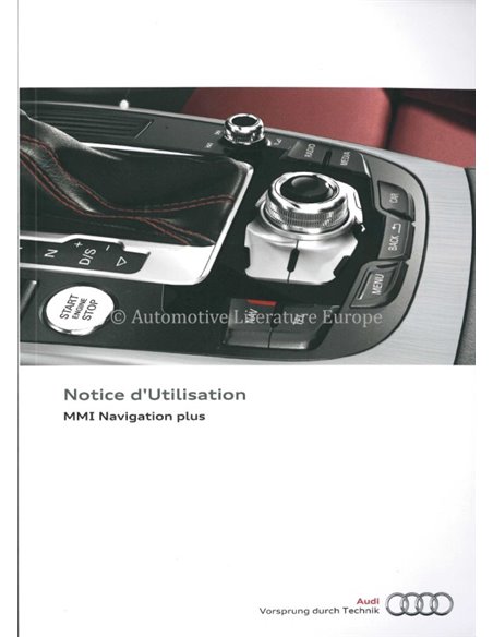 2015 AUDI OWNER'S MANUAL INFOTAINMENT MMI FRENCH