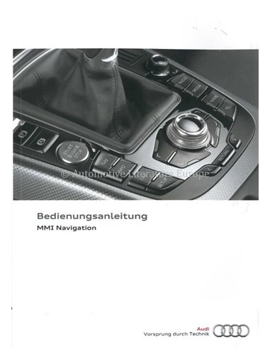 2015 AUDI BEDIENUNGSANLEITUNG INFOTAINMENT MMI DEUTSCH