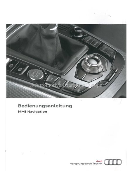 2015 AUDI OWNER'S MANUAL INFOTAINMENT MMI GERMAN