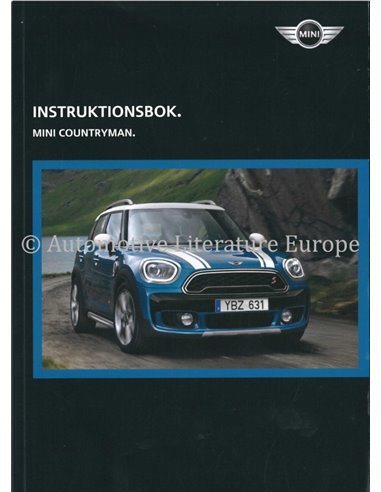 2017 MINI COUNTRYMAN BETRIEBSANLEITUNG SCHWEDISCH