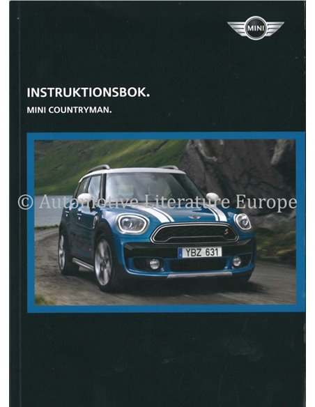 2017 MINI COUNTRYMAN OWNER'S MANUAL SWEDISH