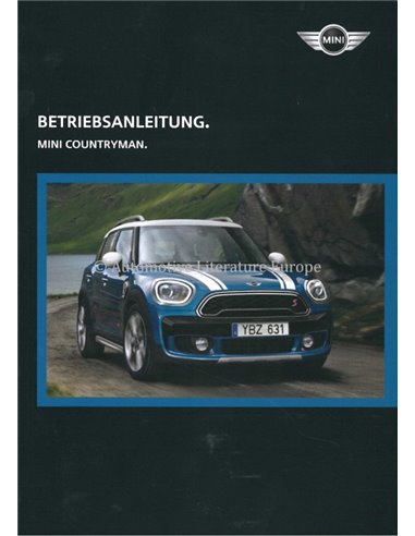 2017 MINI COUNTRYMAN OWNER'S MANUAL GERMAN
