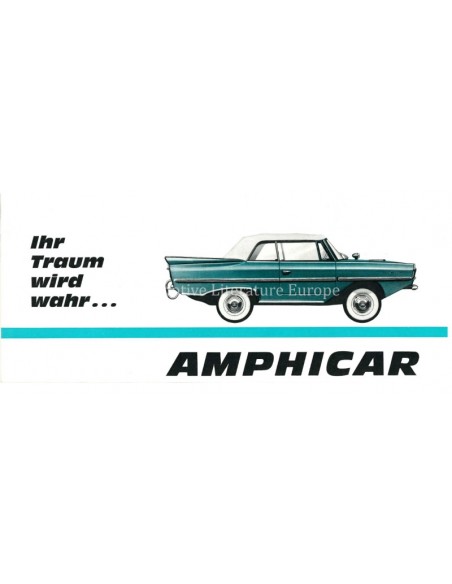 1963 AMPHICAR 770 BROCHURE GERMAN