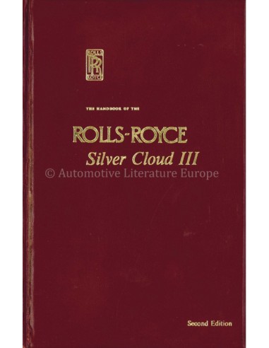 1964 ROLLS ROYCE SILVER CLOUD III BETRIEBSANLEITUNG ENGLISCH