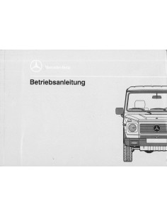 1991 MERCEDES BENZ G GD KLASSE INSTRUCTIEBOEKJE DUITS