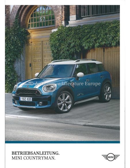 2017 MINI COUNTRYMAN INSTRUCTIEBOEKJE DUITS