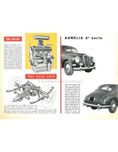 1955 LANCIA AURELIA BERLINA PROSPEKT ENGLISCH 2