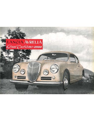 1955 LANCIA AURELIA GRAN TURISMO 2500 PROSPEKT FRANZÖSISCH