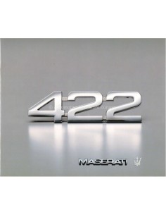 1989 MASERATI 422 BROCHURE...