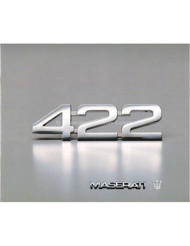 1989 MASERATI 422 BROCHURE ITALIAANS