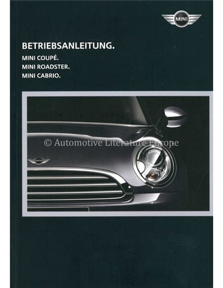2014 MINI INSTRUCTIEBOEKJE DUITS