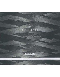 2017 MASERATI LEVANTE GENUINE ACCESSORIES BROCHURE DUITS