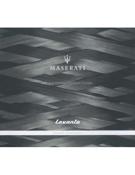 2017 MASERATI LEVANTE GENUINE ACCESSORIES BROCHURE GERMAN