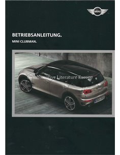 2017 MINI CLUBMAN INSTRUCTIEBOEKJE DUITS