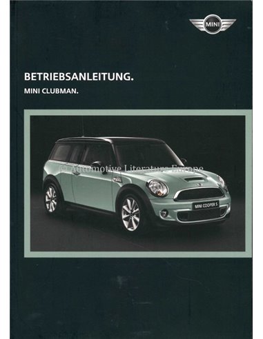 2014 MINI CLUBMAN BETRIEBSANLEITUNG DEUTSCH