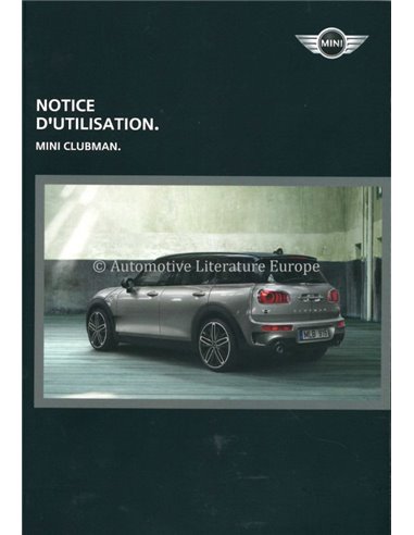 2015 MINI CLUBMAN OWNER'S MANUAL FRENCH