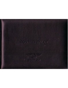 2005 BENTLEY CONTINENTAL GT OWNERS MANUAL ENGLISH