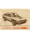 1981 ALFA ROMEO GTV6 2.5 INSTRUCTIEBOEKJE NEDERLANDS