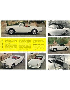 1958 LANCIA AURELIA CONVERTIBLE 2500 GT DATENBLATT ENGLISCH 2