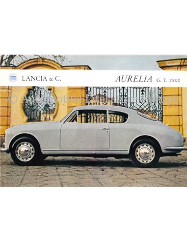 1958 LANCIA AURELIA GT 2500 LEAFLET ENGLISH