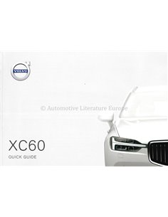 2018 VOLVO XC60 KURZANLEITUNG DEUTSCH