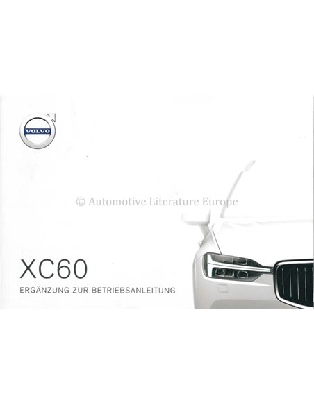 2019 VOLVO XC60 ADDITION OWNER'S MANUAL GERMAN