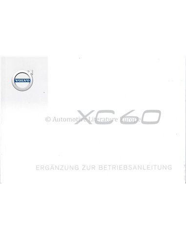 2018 VOLVO XC60 ADDITION OWNER'S MANUAL GERMAN