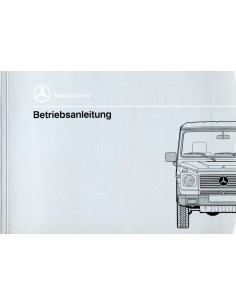 1989 MERCEDES BENZ G KLASSE INSTRUCTIEBOEKJE DUITS