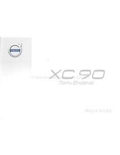 2016 VOLVO XC90 QUICK GUIDE GERMAN